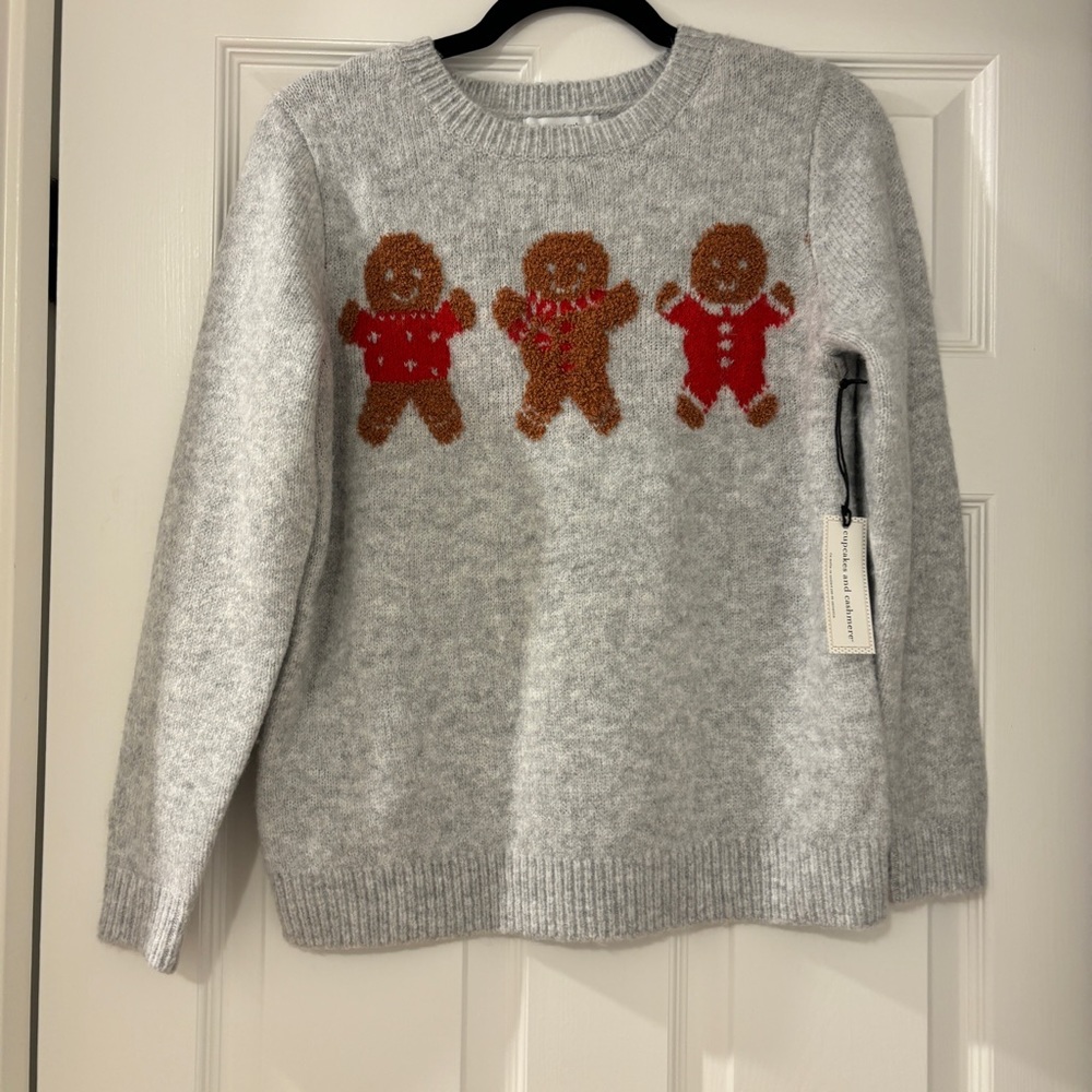 NWT Cupcakes and Cashmere Gingerbread Sweater